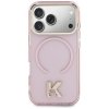 Etui Karl Lagerfeld IML K Head Logo      MagSafe do iPhone 17 Pro Max różowy